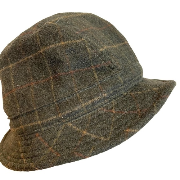 VINTAGE Wool Alpaca Plaid Hat 🤍 - Picture 5 of 11